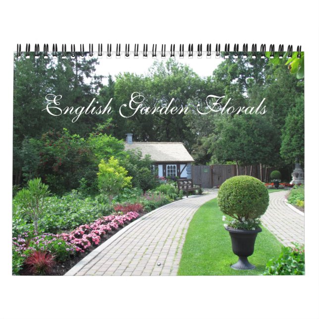 Engelska Garden Blommigts Calendar Kalender (Omslag)