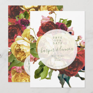 Engelska Garden Boho Ro Circle Spara datum Datumet
