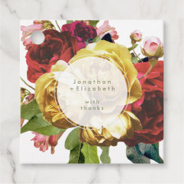 Engelska Garden Boho Ro Wedding Favor Märkre Gåvor Etiketter