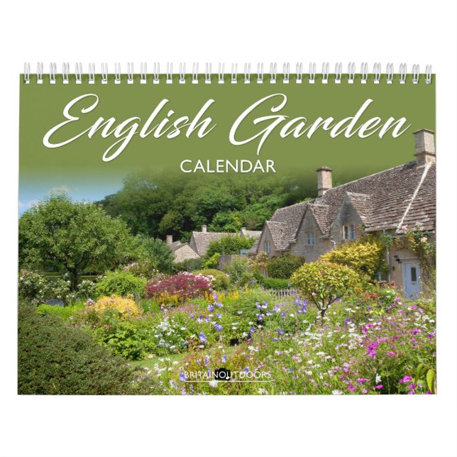 Engelska Garden Calendar Kalender (Omslag)