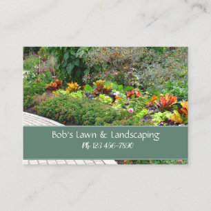 Engelska Garden Landscaping Affärskort Visitkort