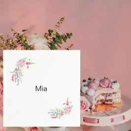 Engelska Garden Personlig Födelsedagsfest II Pappersservett