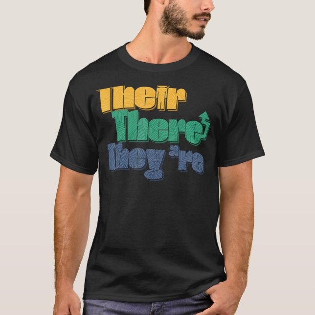 Engelska Grammar Lesson där Deras lärare. T Shirt (Framsida)