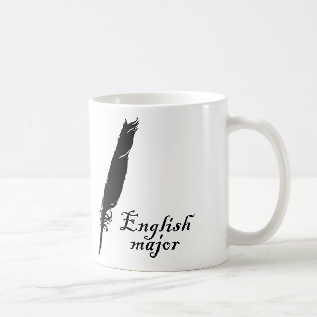 Engelska ha som huvudämne och quillen kaffemugg (Höger)
