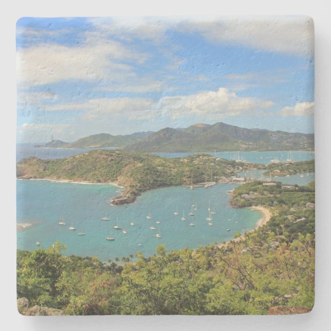Engelska Harbor i Antigua Barbuda Square Underlägg (Framsidan)