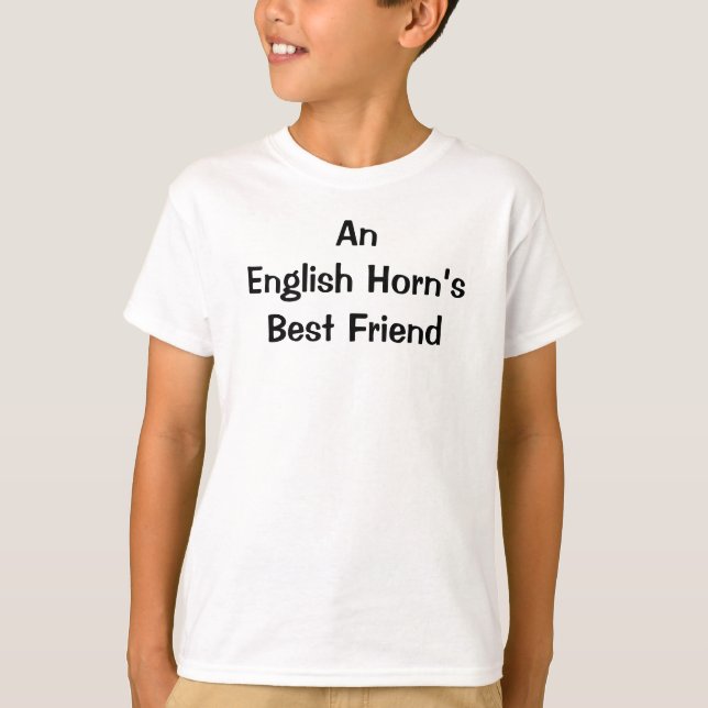 Engelska horn Best Friend Funny Citat T Shirt (Framsida)
