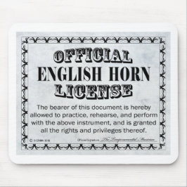 Engelska Horn Licence Musmatta