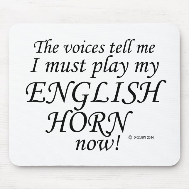 Engelska Horn Voices Säg must Play Musmatta (Framsidan)