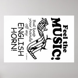 Engelska hornen känner musiken poster
