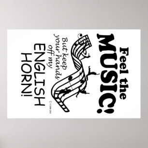 Engelska hornen känner musiken poster