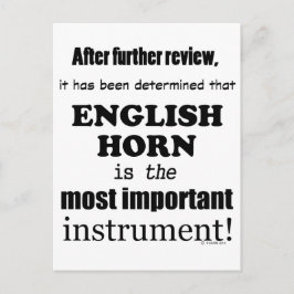 Engelska hornet - det viktigaste instrumentet vykort