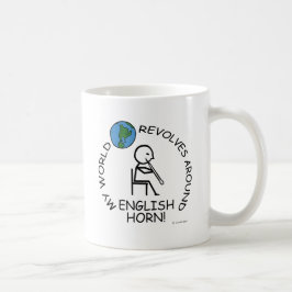 Engelska hornet - World Revolves runt Kaffemugg