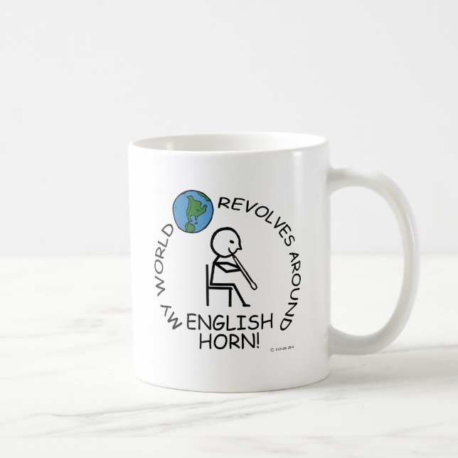 Engelska hornet - World Revolves runt Kaffemugg (Höger)