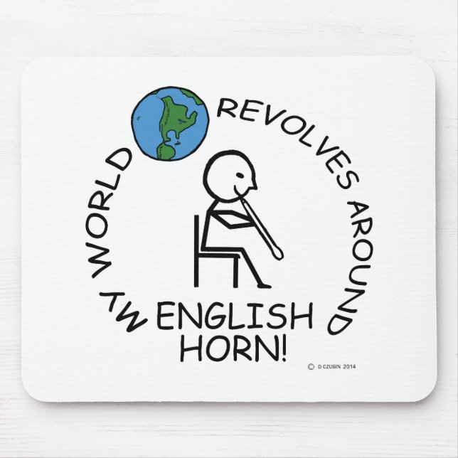Engelska hornet - World Revolves runt Musmatta (Framsidan)