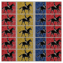 Engelska Horse and Rider Tyg