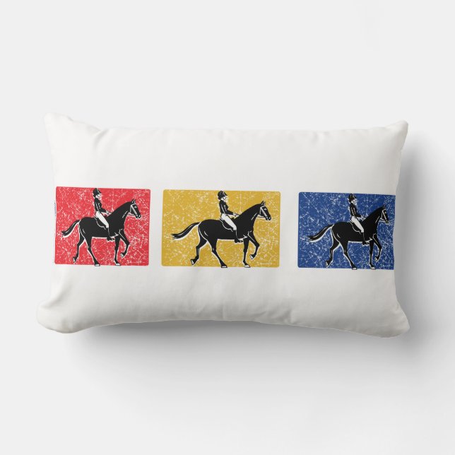 Engelska Horse Rider Lumbarkudde (Framsida)