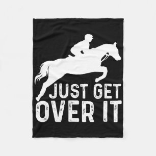 Engelska Horse Riding Hunter Jumper Girl Horseback Fleecefilt