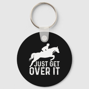 Engelska Horse Riding Hunter Jumper Girl Horseback Nyckelring