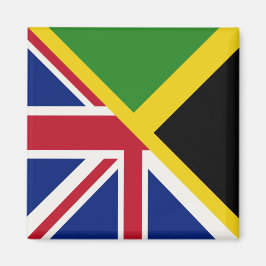 Engelska Jamaican Flagga | Halva Jamaica England F Magnet