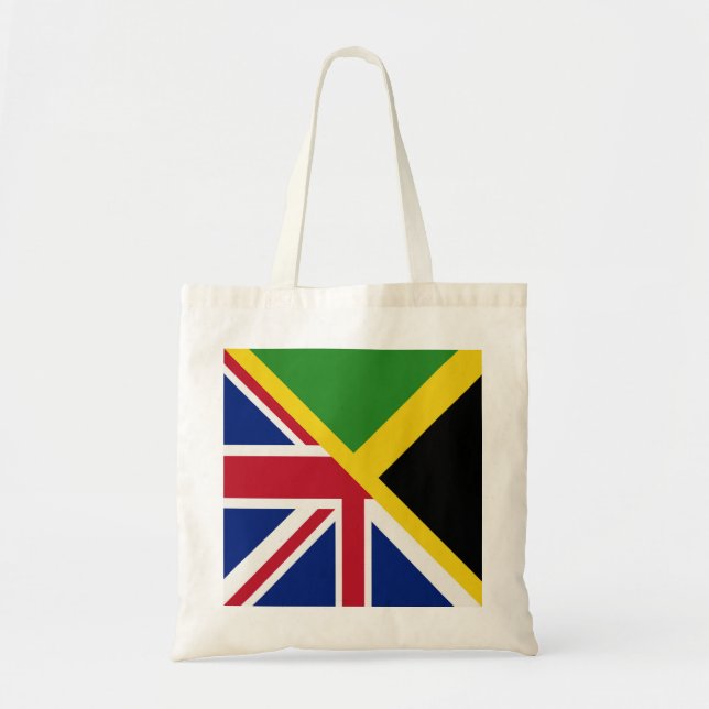 Engelska Jamaican Flagga | Halva Jamaica England F Tygkasse (Framsidan)