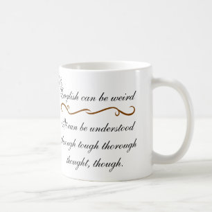 Engelska kan vara kusligt kaffemugg