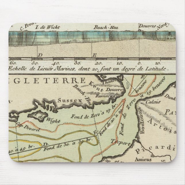 Engelska kanalen musmatta (Framsidan)
