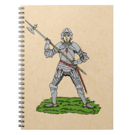 Engelska Knight på 1500-talet Anteckningsbok