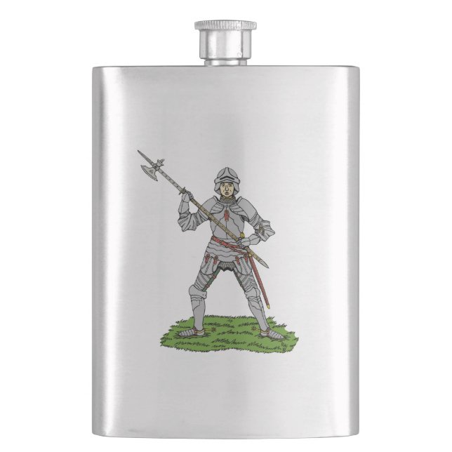 Engelska Knight på 1500-talet Fickplunta (Framsidan)