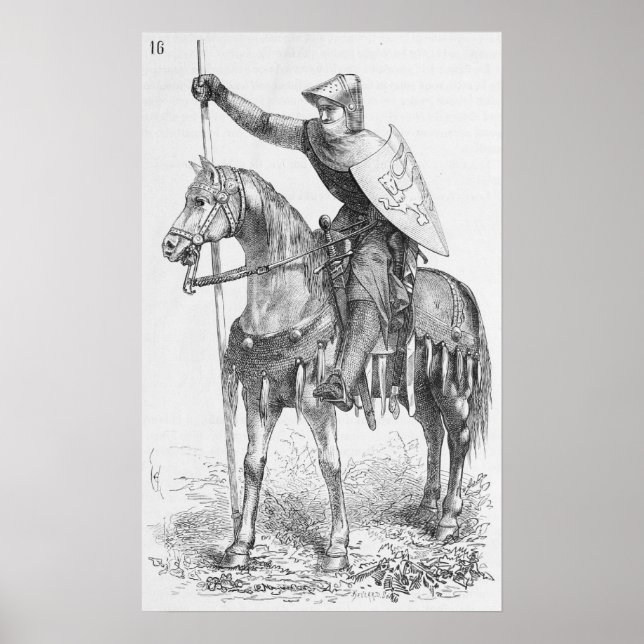 Engelska Knight Poster (Framsidan)