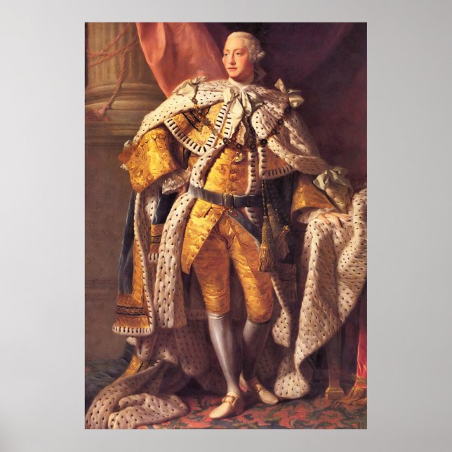 Engelska Kung George III av Allan Ramsay Studio Poster (Framsidan)