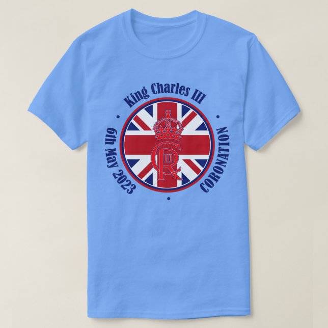 Engelska Kung III Charles Memorabilia Kung Coronat T Shirt (Design framsida)