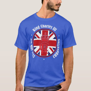 Engelska Kung III Charles Memorabilia Kung Coronat T Shirt