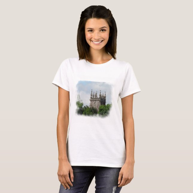 Engelska kyrkan Photo Women's T-Shirt (Hel framsida)