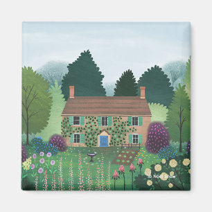 Engelska Land Cottage House Magnet
