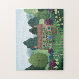 Engelska Land Cottage House Pussel