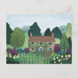 Engelska Land Cottage House Vykort