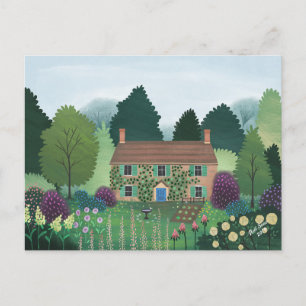 Engelska Land Cottage House Vykort