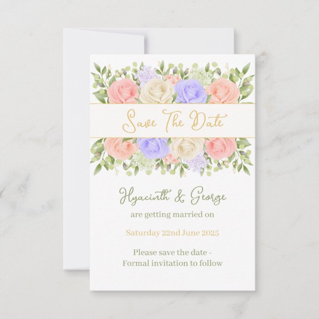 Engelska Land Garden - spara datum (Framsida)