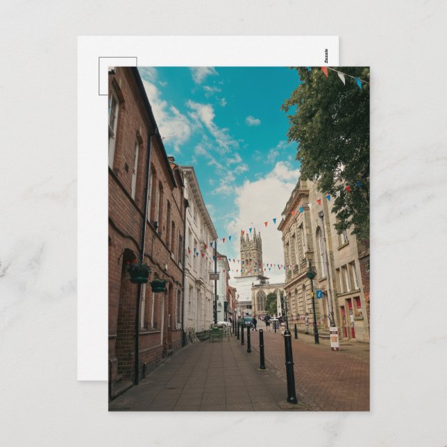 Engelska land Town Helg Vykort (Fram/baksida)