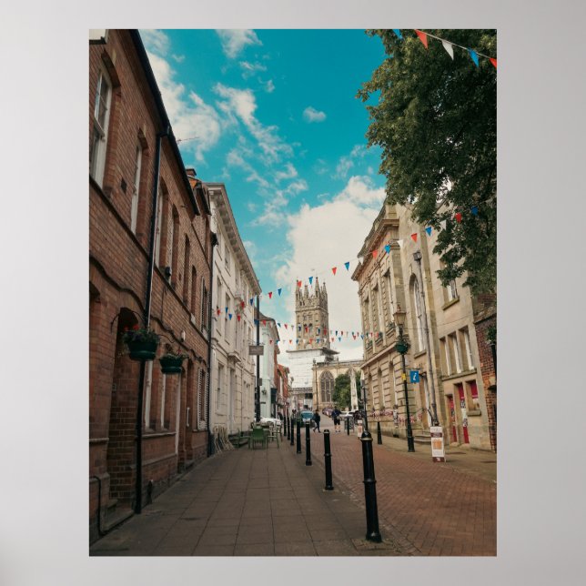 Engelska land Town Poster (Framsidan)