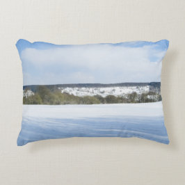 Engelska landskapssidan i vintertid - Personlig Prydnadskudde