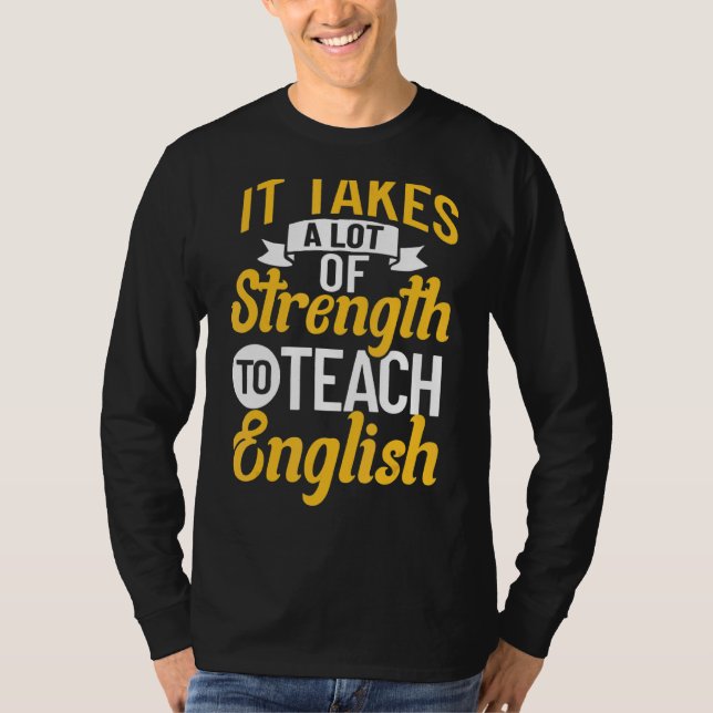 Engelska lärare citerar engelska Grammar Checker T Shirt (Framsida)