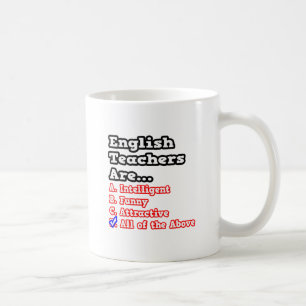 Engelska lärare Quiz...Joke Kaffemugg