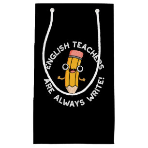 Engelska lärare, Skriva Pencil Pun Mörk BG