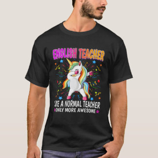 Engelska lärare som en vanlig lärare bara mer Mors T Shirt