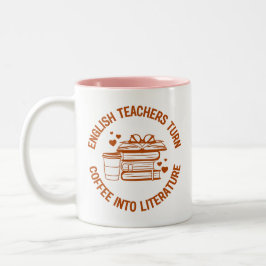 Engelska lärarkaffe Älskare Funny Citat Två-Tonad Mugg