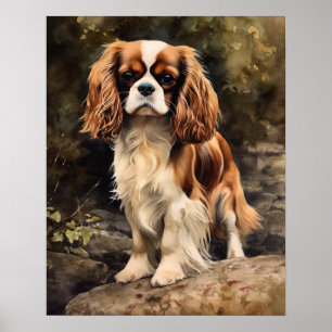 Engelska Leksak Spanska Hund Art Print Poster