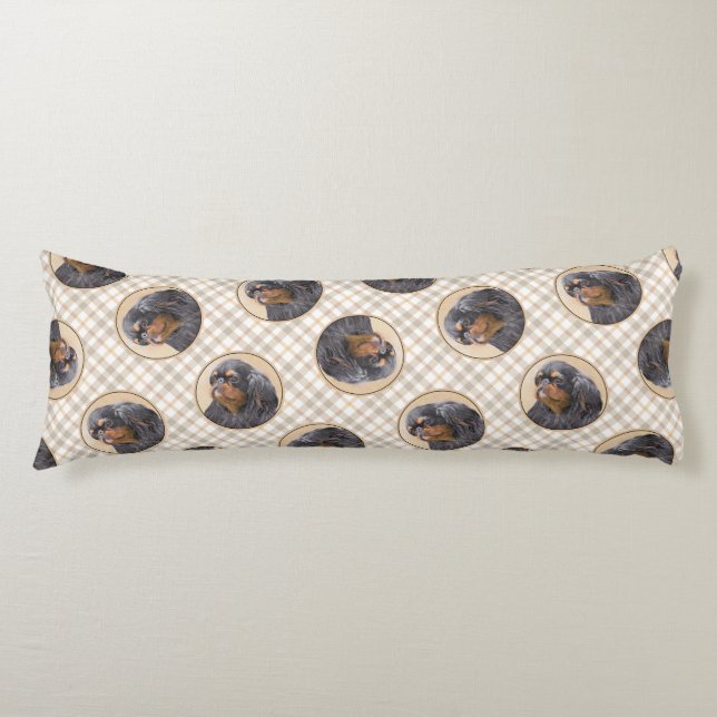 Engelska Leksak Spanska Painting Kung Charles Hund Kroppskudde (Framsidan)