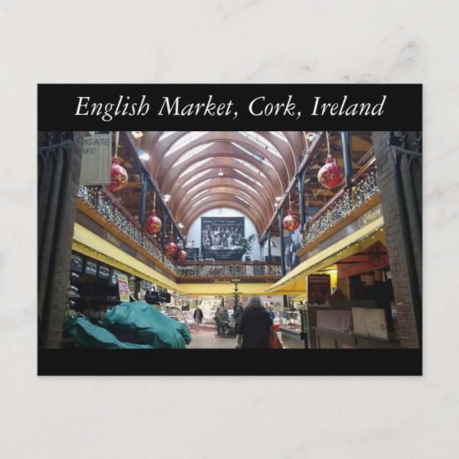 Engelska marknaden, Kork, Irland Vykort (Framsida)