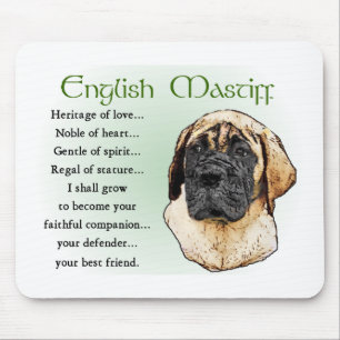 Engelska Mastiff Art Gifts Musmatta